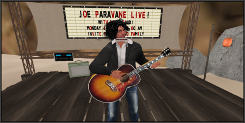 joe performs live at the virtual cafe musique