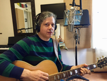 Joe preparing for an online Zoom lesson